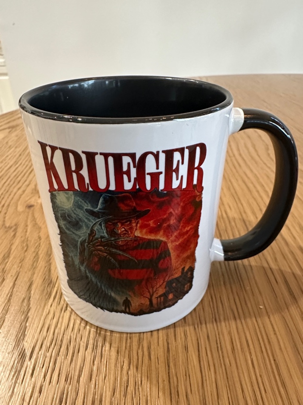 Freddy Kruger Red and Black Horror Graphic Ceramic Mug